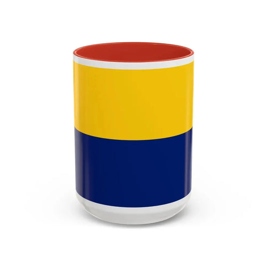 Flag of Perlis Malaysia - Accent Coffee Mug 15oz Red - Go Mug Yourself