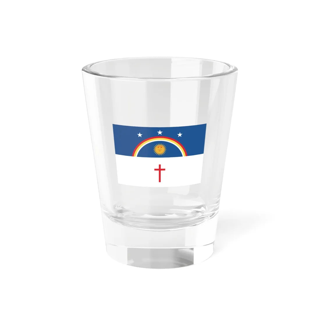 Flag of pernambucan revolt (Brazil) Shot Glass 1.5oz 1.5oz - Go Mug Yourself
