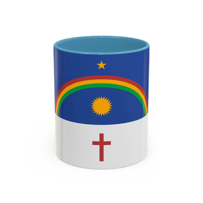 Flag of Pernambuco Brazil - Accent Coffee Mug 11oz Light Blue - Go Mug Yourself