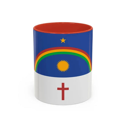 Flag of Pernambuco Brazil - Accent Coffee Mug 11oz Red - Go Mug Yourself