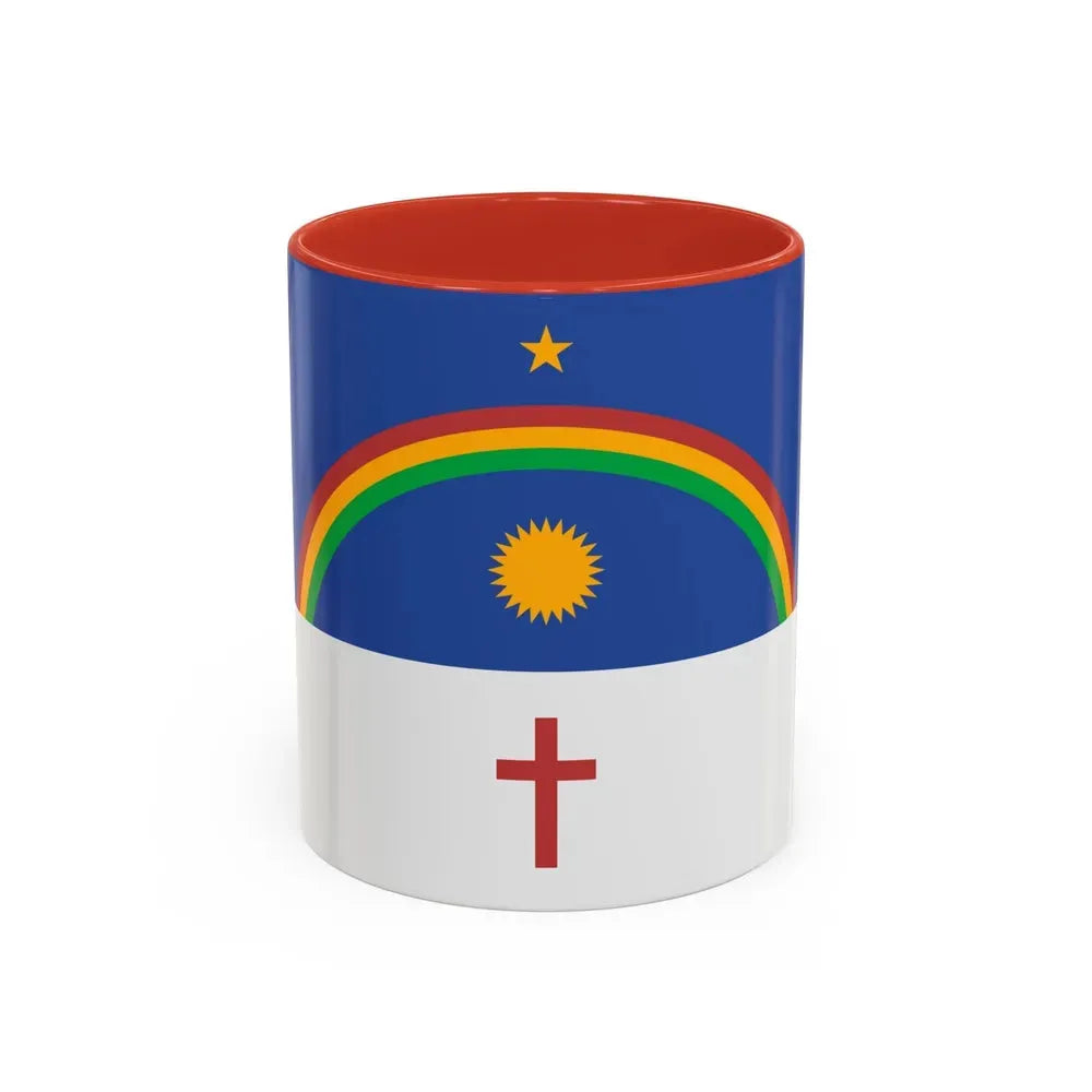 Flag of Pernambuco Brazil - Accent Coffee Mug 11oz Red - Go Mug Yourself