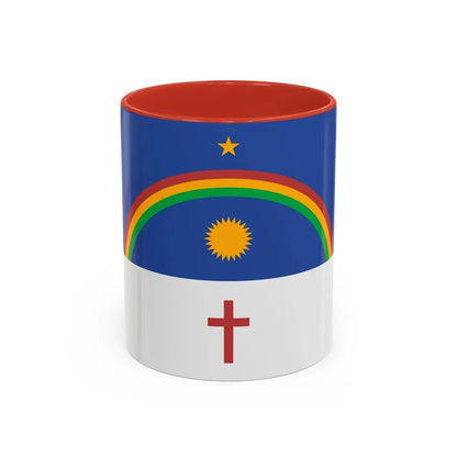 Flag of Pernambuco Brazil - Accent Coffee Mug 11oz Red - Go Mug Yourself