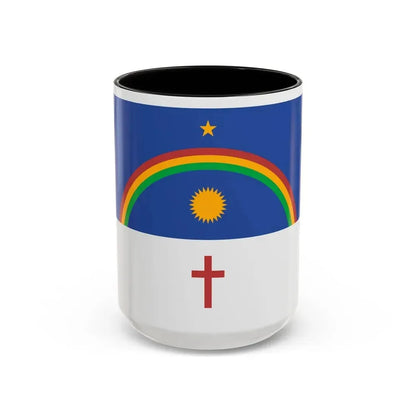Flag of Pernambuco Brazil - Accent Coffee Mug 15oz Black - Go Mug Yourself