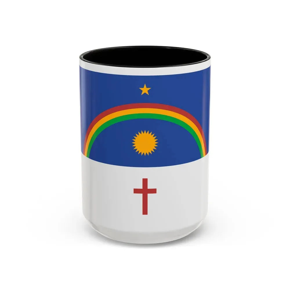 Flag of Pernambuco Brazil - Accent Coffee Mug 15oz Black - Go Mug Yourself