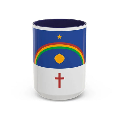 Flag of Pernambuco Brazil - Accent Coffee Mug 15oz Navy - Go Mug Yourself