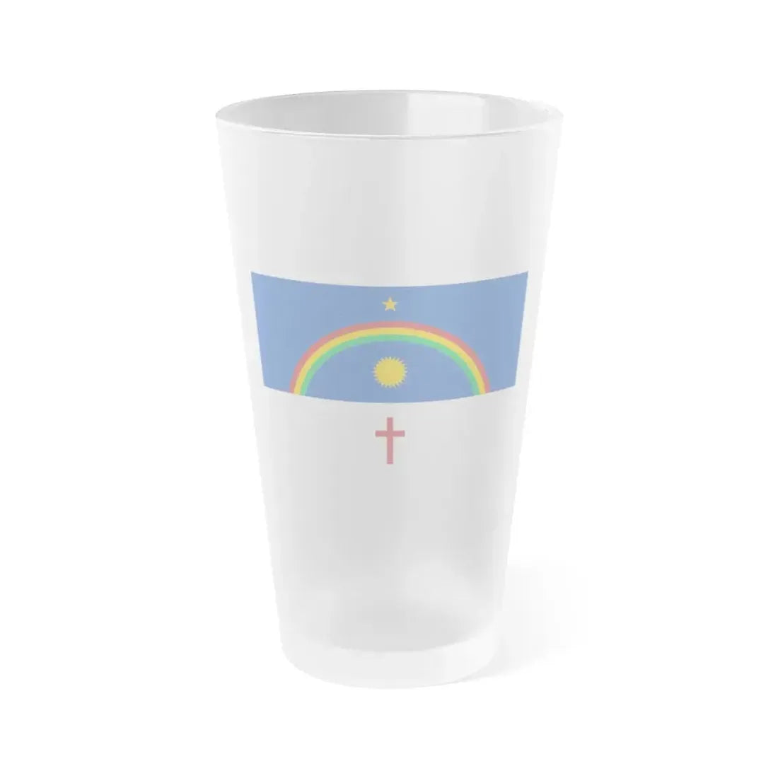 Flag of Pernambuco Brazil - Frosted Pint Glass 16oz 16oz Frosted - Go Mug Yourself