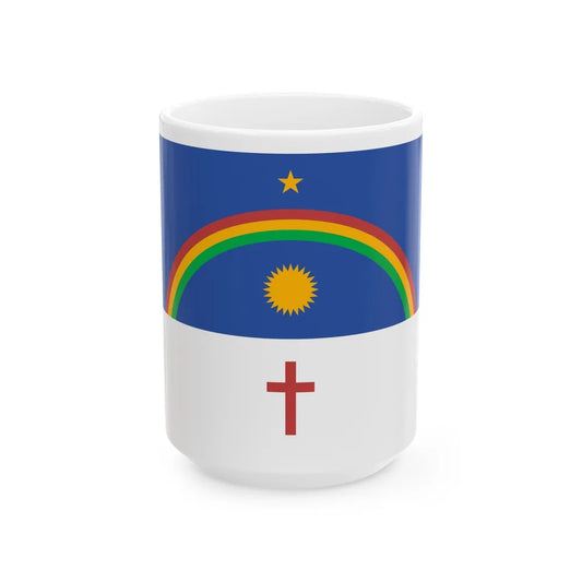 Flag of Pernambuco Brazil - White Coffee Mug-15oz-Go Mug Yourself