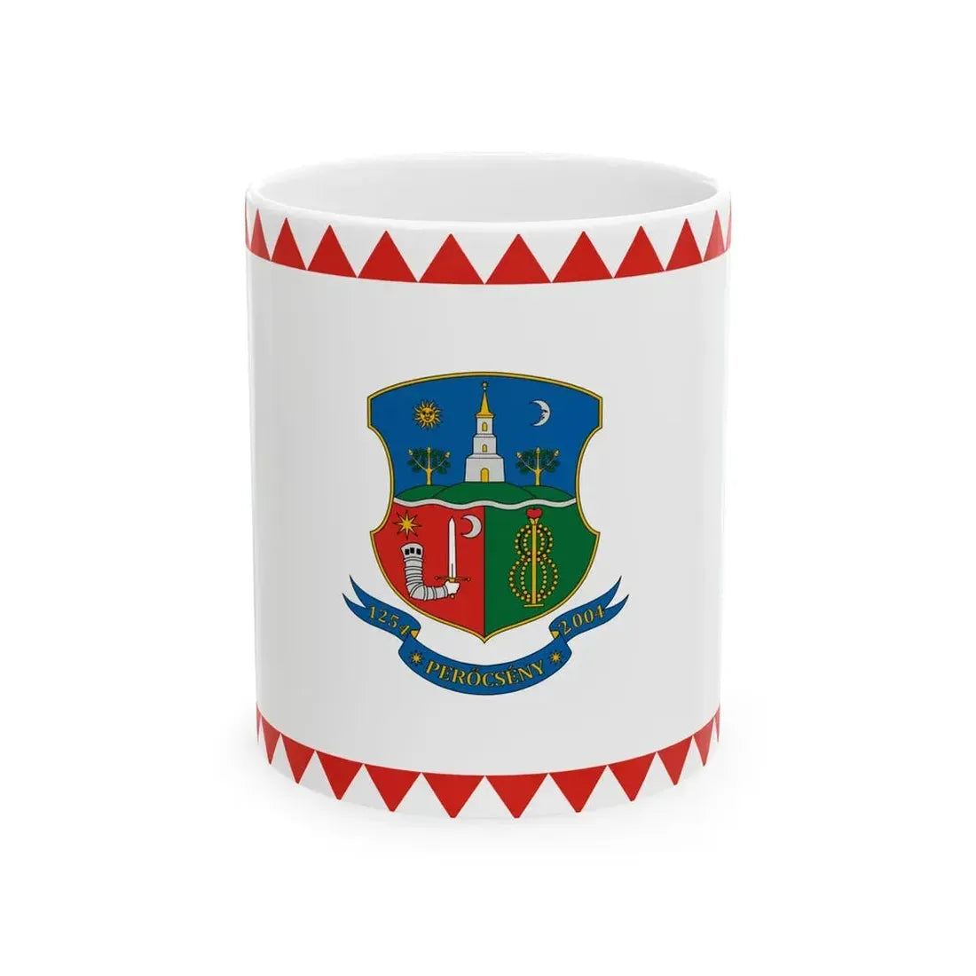 Flag of Perocseny (Hungary) White Coffee Mug 11oz - Go Mug Yourself