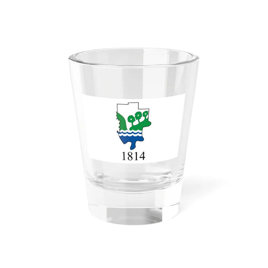 Flag of Perry County Indiana (India) Shot Glass 1.5oz 1.5oz - Go Mug Yourself