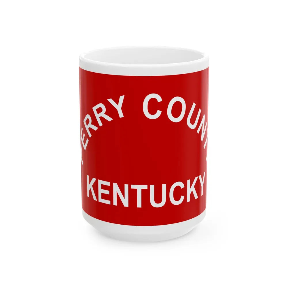 Flag of Perry County Kentucky (United States) White Coffee Mug 15oz - Go Mug Yourself