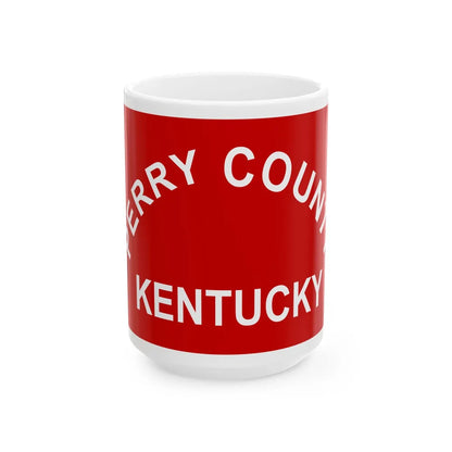 Flag of Perry County Kentucky (United States) White Coffee Mug 15oz - Go Mug Yourself
