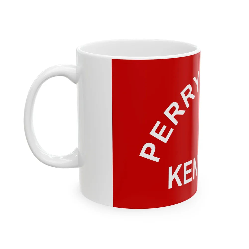 Flag of Perry County Kentucky (United States) White Coffee Mug - Go Mug Yourself