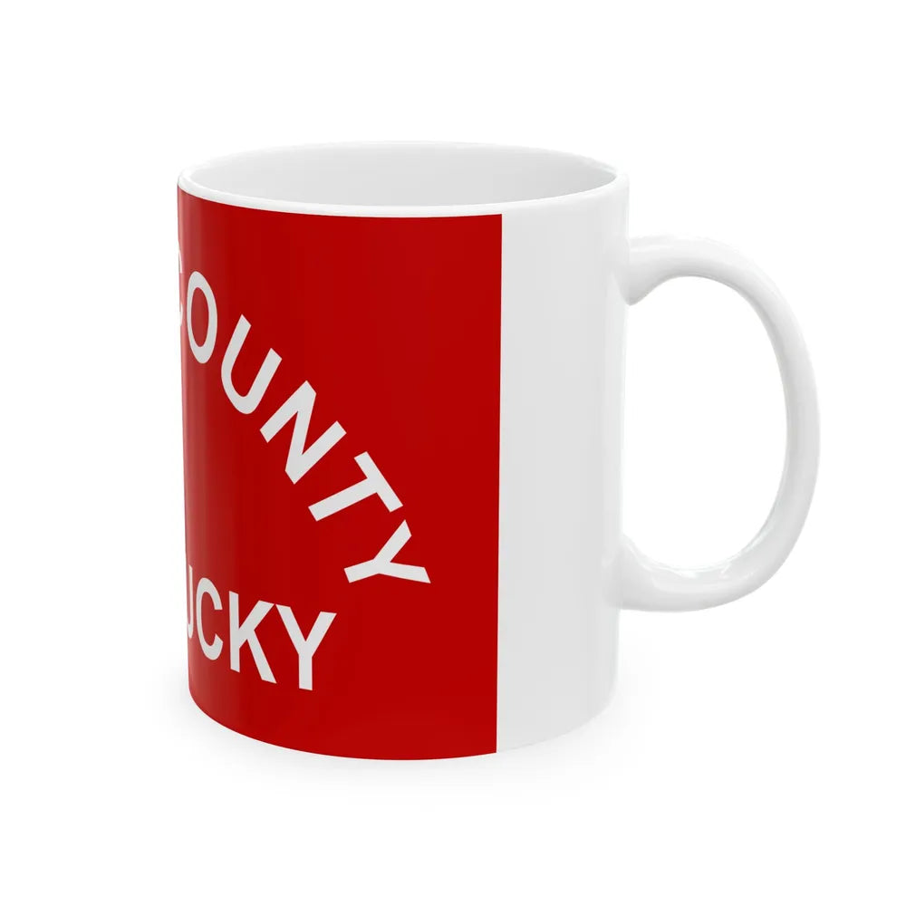 Flag of Perry County Kentucky (United States) White Coffee Mug - Go Mug Yourself