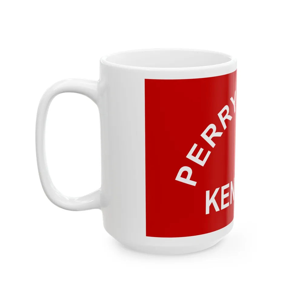 Flag of Perry County Kentucky (United States) White Coffee Mug - Go Mug Yourself