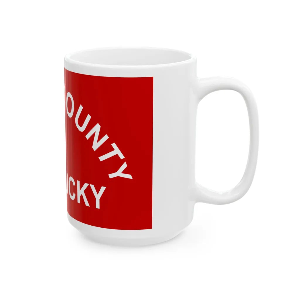 Flag of Perry County Kentucky (United States) White Coffee Mug - Go Mug Yourself
