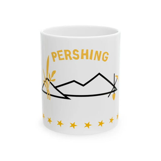 Flag of Pershing County Nevada (United States) White Coffee Mug 11oz - Go Mug Yourself