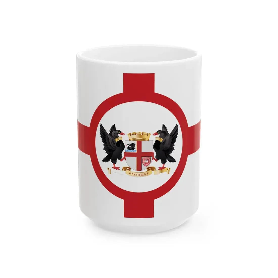 Flag of Perth (Australia) White Coffee Mug 15oz - Go Mug Yourself