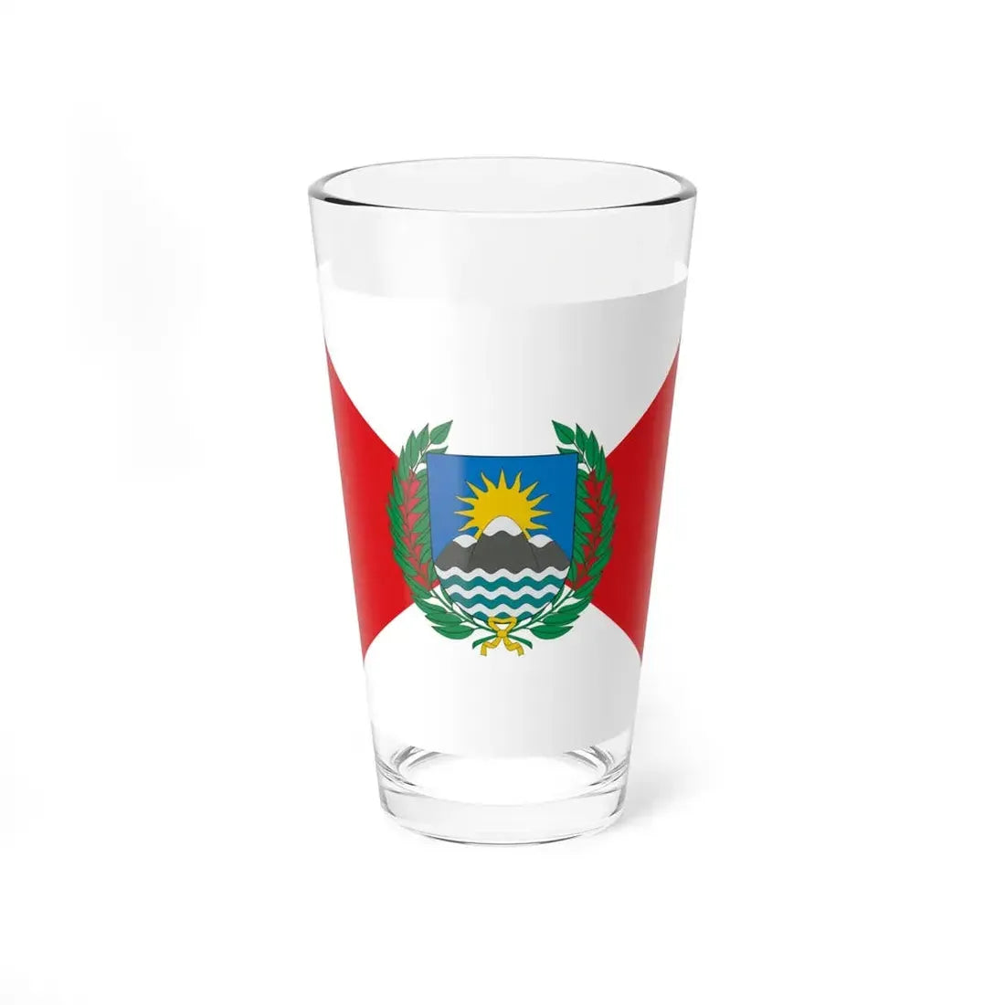 Flag of Peru 1821-1822 (Peru) Pint Glass 16oz 16oz - Go Mug Yourself