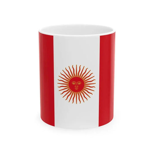Flag of Peru 1822-1825 (Peru) White Coffee Mug 11oz - Go Mug Yourself