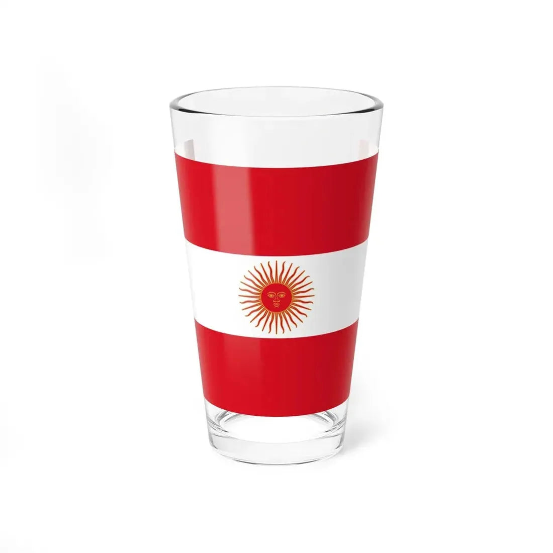 Flag of Peru 1822 (Peru) Pint Glass 16oz 16oz - Go Mug Yourself