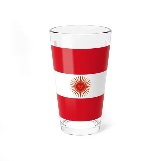 Flag of Peru 1822 (Peru) Pint Glass 16oz 16oz - Go Mug Yourself