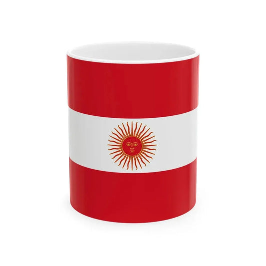 Flag of Peru 1822 (Peru) White Coffee Mug 11oz - Go Mug Yourself