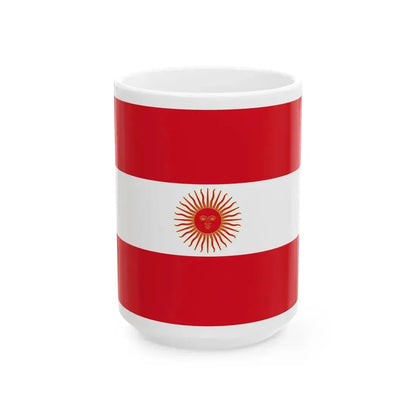 Flag of Peru 1822 (Peru) White Coffee Mug 15oz - Go Mug Yourself