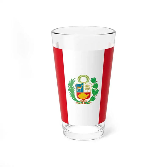 Flag of Peru 1884-1950 (Peru) Pint Glass 16oz 16oz - Go Mug Yourself