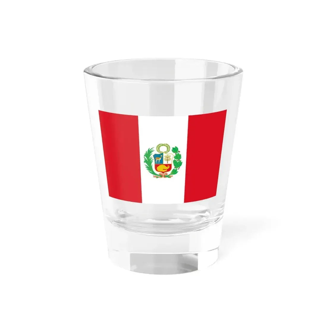 Flag of Peru 1884-1950 (Peru) Shot Glass 1.5oz 1.5oz - Go Mug Yourself