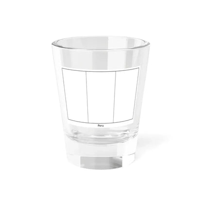 Flag of Peru colouring page (Peru) Shot Glass 1.5oz 1.5oz - Go Mug Yourself