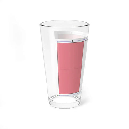 Flag of Peru construction sheet (Peru) Pint Glass 16oz - Go Mug Yourself