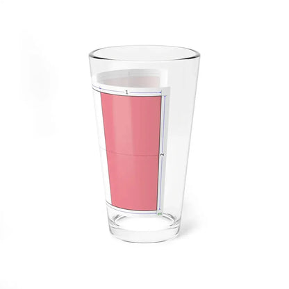 Flag of Peru construction sheet (Peru) Pint Glass 16oz - Go Mug Yourself