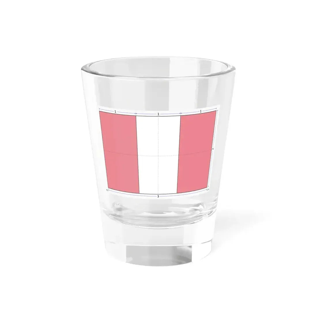 Flag of Peru construction sheet (Peru) Shot Glass 1.5oz 1.5oz - Go Mug Yourself