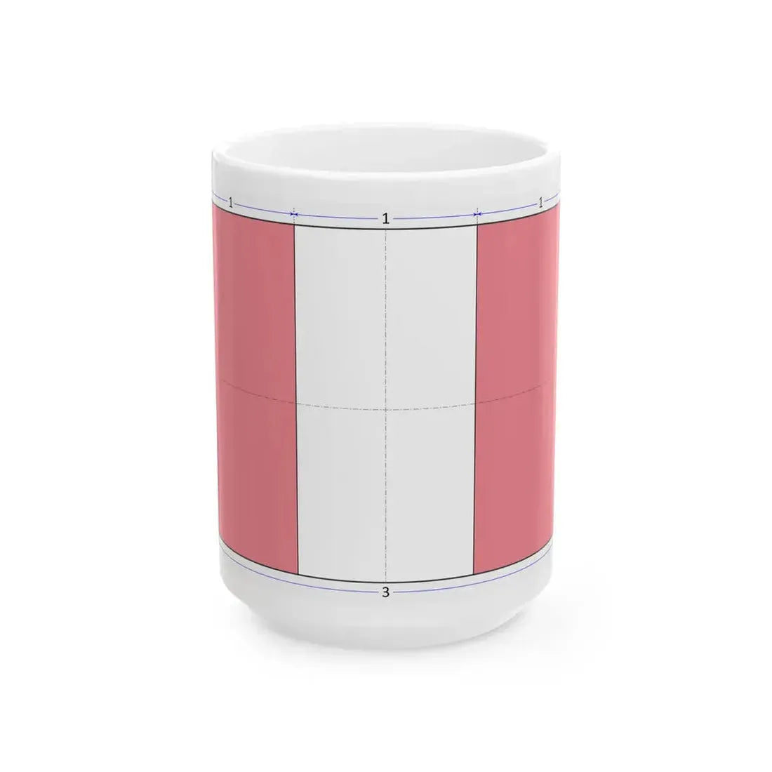 Flag of Peru construction sheet (Peru) White Coffee Mug 15oz - Go Mug Yourself