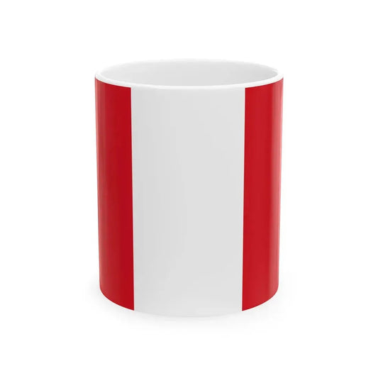 Flag of Peru (Peru) White Coffee Mug 11oz - Go Mug Yourself