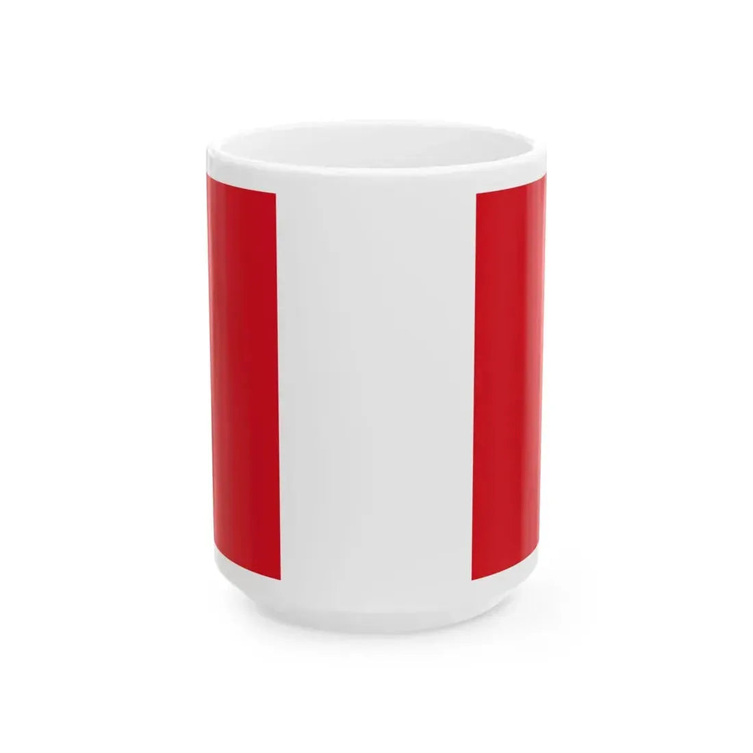 Flag of Peru (Peru) White Coffee Mug 15oz - Go Mug Yourself