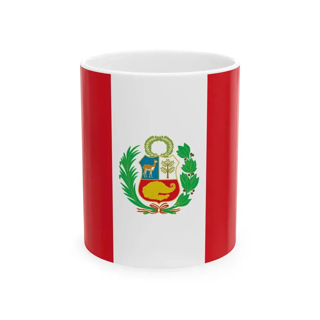Flag of Peru state (Peru) White Coffee Mug 11oz - Go Mug Yourself
