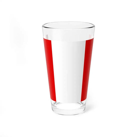 Flag of Peru variant (Peru) Pint Glass 16oz 16oz - Go Mug Yourself