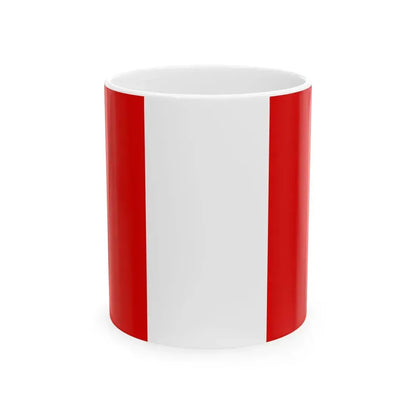Flag of Peru variant (Peru) White Coffee Mug 11oz - Go Mug Yourself