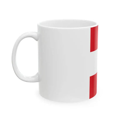 Flag of Peru vertical (Peru) White Coffee Mug - Go Mug Yourself
