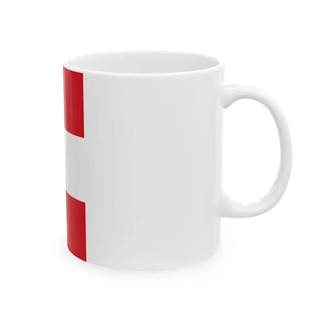 Flag of Peru vertical (Peru) White Coffee Mug - Go Mug Yourself