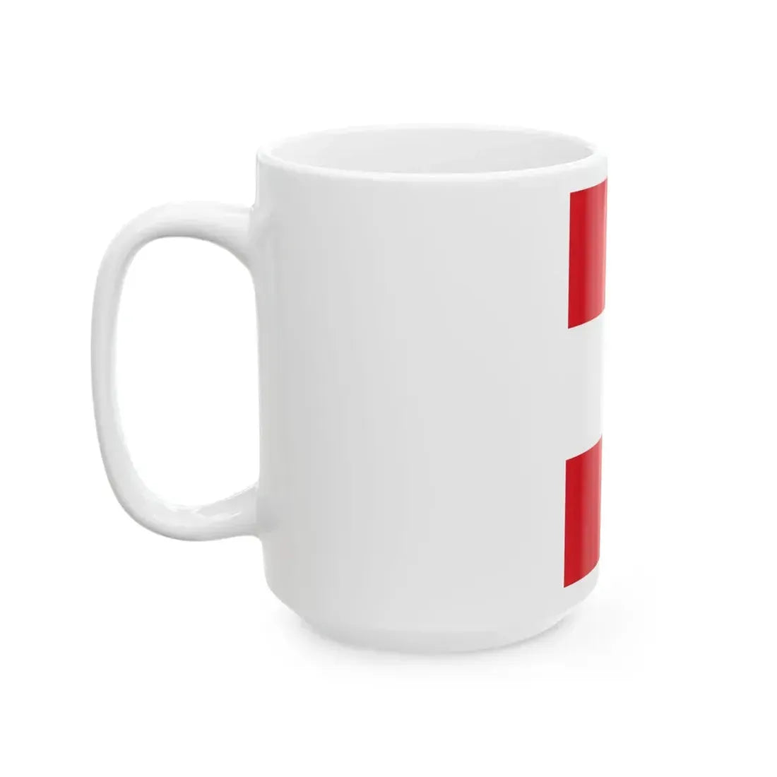 Flag of Peru vertical (Peru) White Coffee Mug - Go Mug Yourself