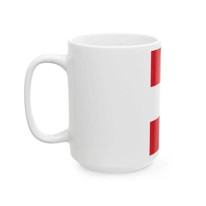 Flag of Peru vertical (Peru) White Coffee Mug - Go Mug Yourself