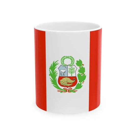 Flag of Peru WFB 2000 (Peru) White Coffee Mug 11oz - Go Mug Yourself