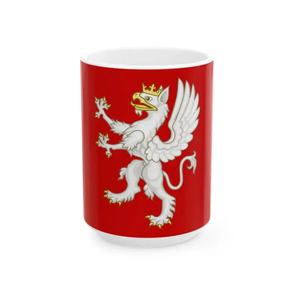 Flag of Perugia (Italy) White Coffee Mug 15oz - Go Mug Yourself
