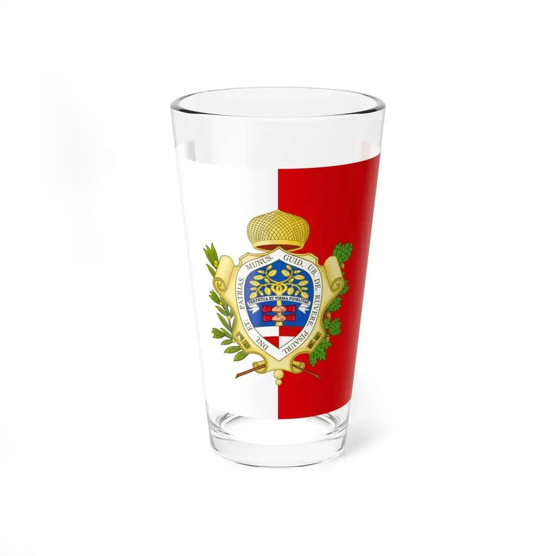 Flag of Pesaro (Italy) Pint Glass 16oz 16oz - Go Mug Yourself