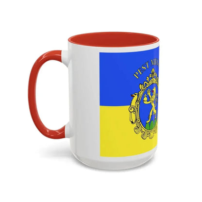 Flag of Pest County Hungary - Accent Coffee Mug - Go Mug Yourself