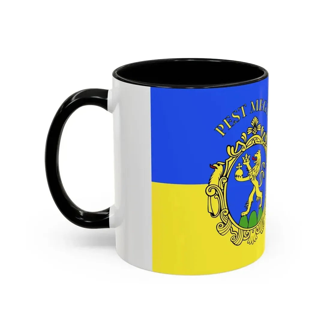 Flag of Pest County Hungary - Accent Coffee Mug - Go Mug Yourself
