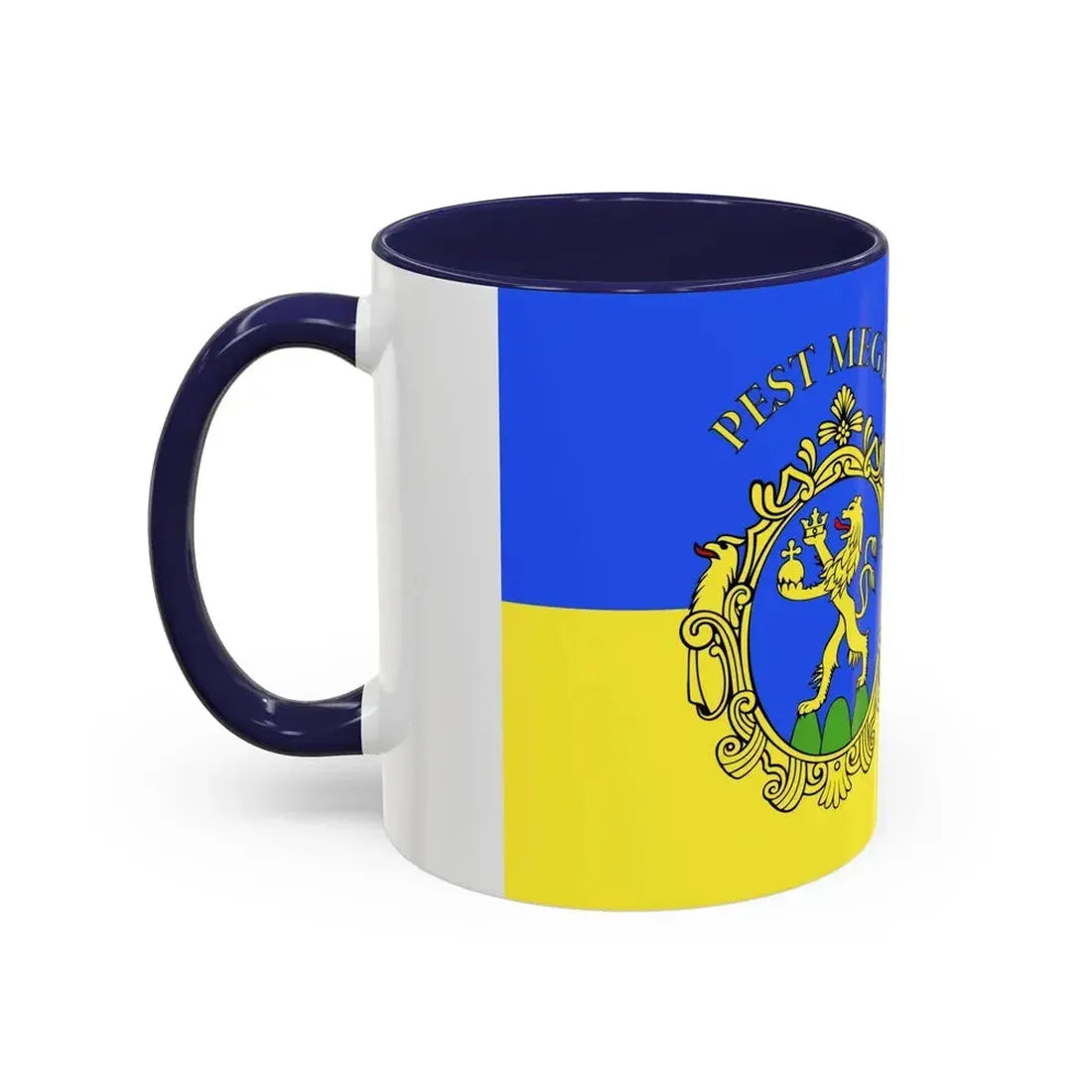 Flag of Pest County Hungary - Accent Coffee Mug - Go Mug Yourself