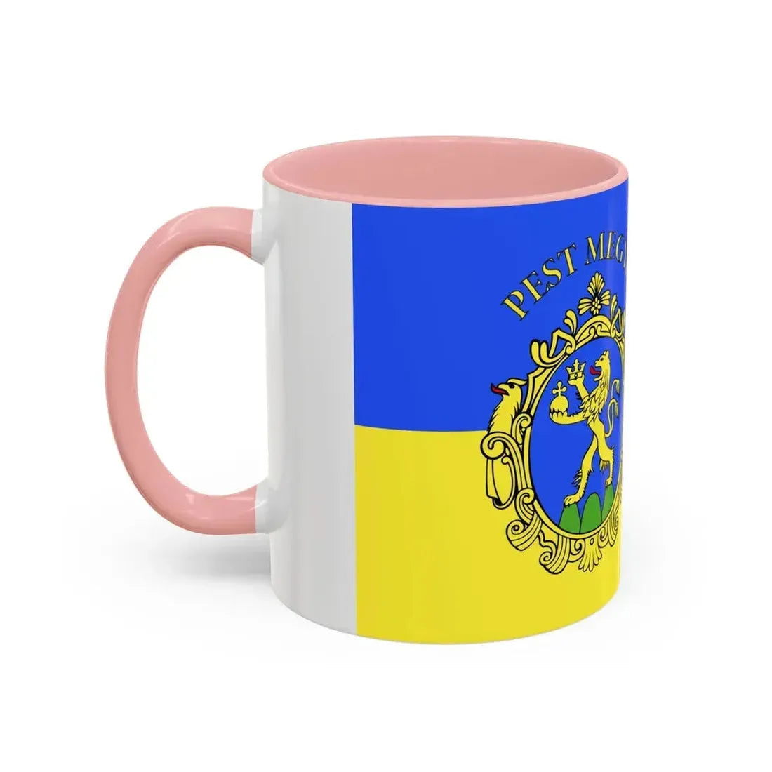 Flag of Pest County Hungary - Accent Coffee Mug - Go Mug Yourself